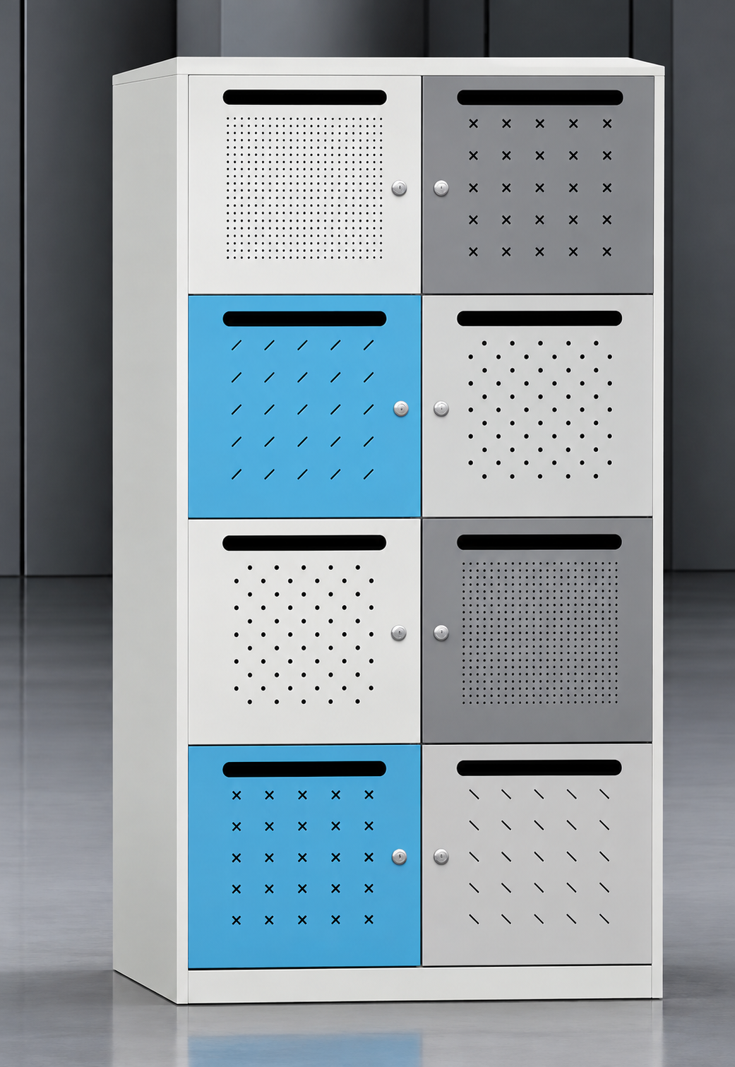 Gabinete multifuncional de 8 espacios