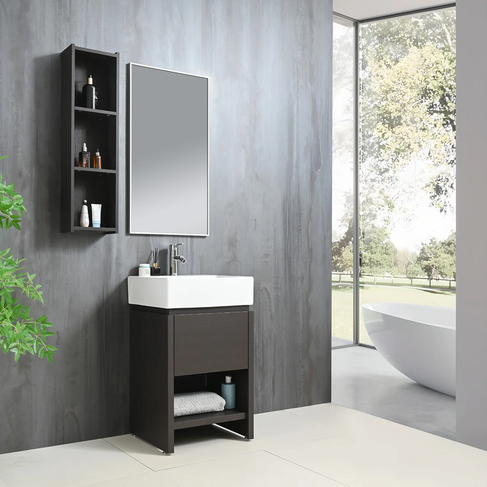 Gabinete MBY-1602 empotrable con lavabo y espejo