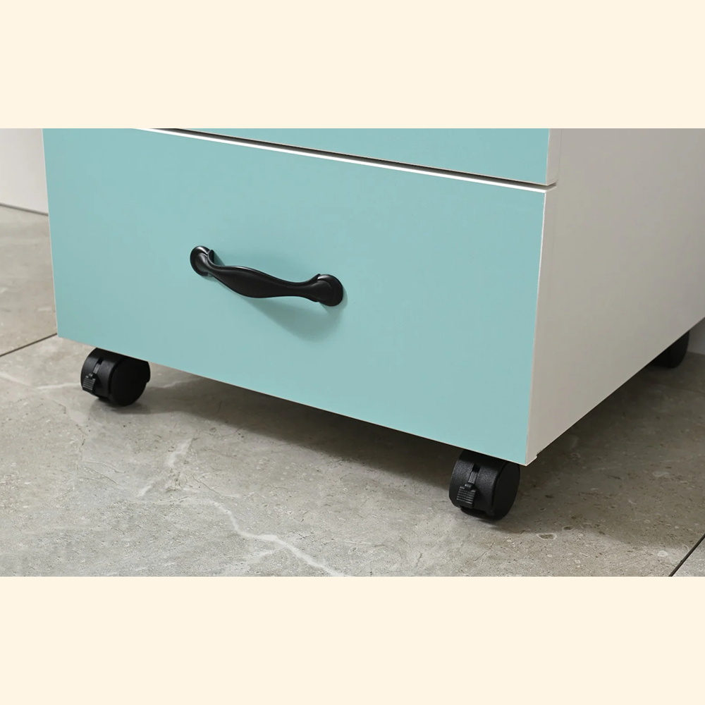 Gabinete auxiliar CT-16 con ruedas sin cerradura