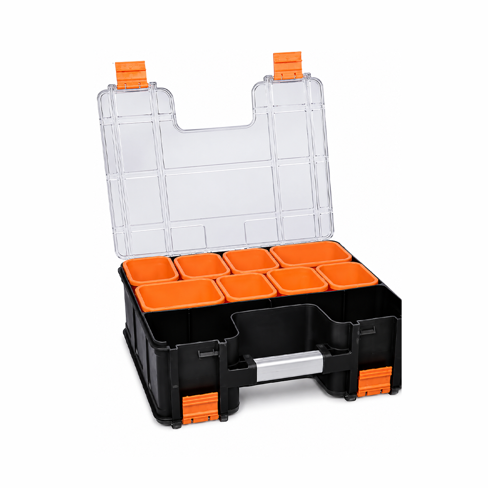 Caja de plástico de 38.5 x 32.5 x 16 cm