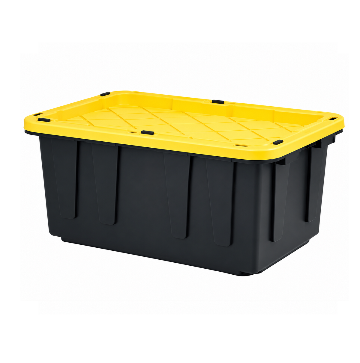Caja de plástico con tapa de 17 galones