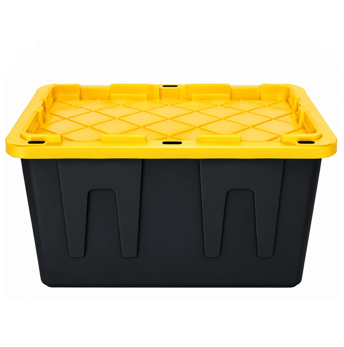 Caja de plástico con tapa de 40 galones