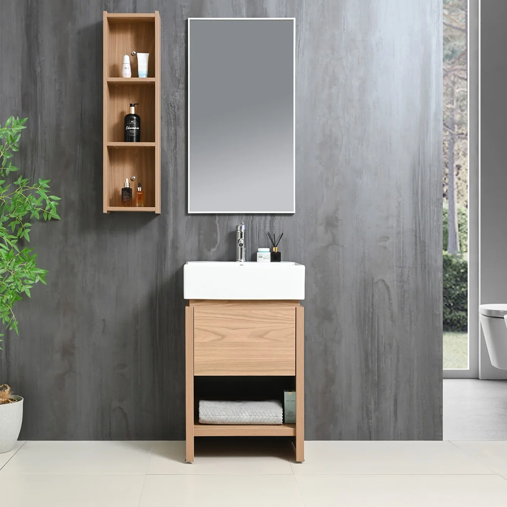 Gabinete MBY-1601 empotrable con lavabo y espejo