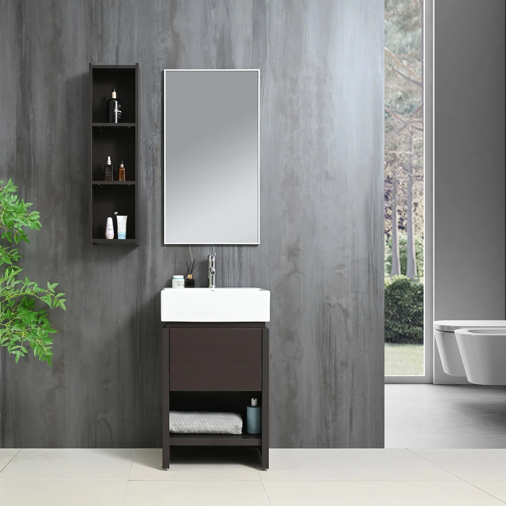 Gabinete MBY-1602 empotrable con lavabo y espejo