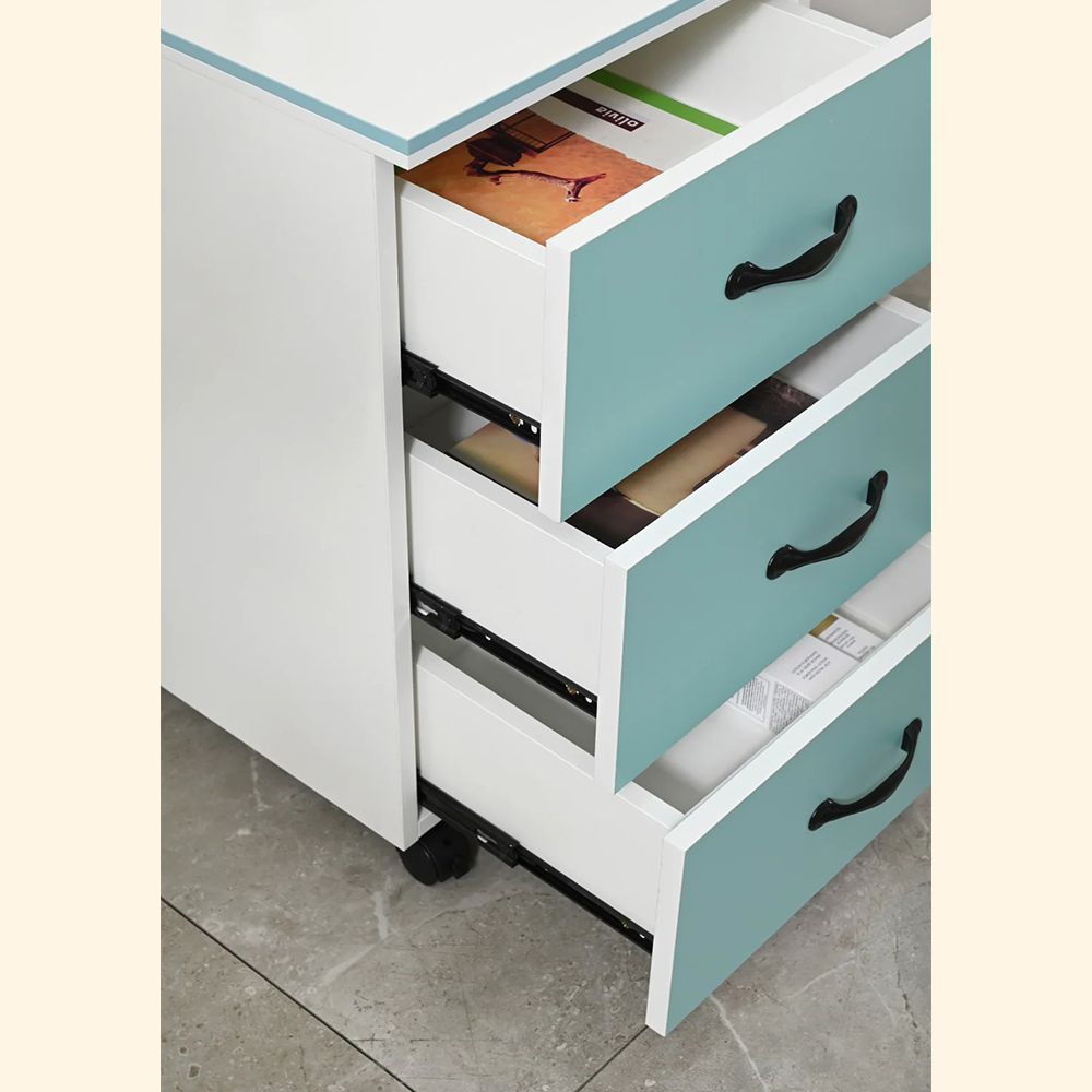Gabinete auxiliar CT-16 con ruedas sin cerradura