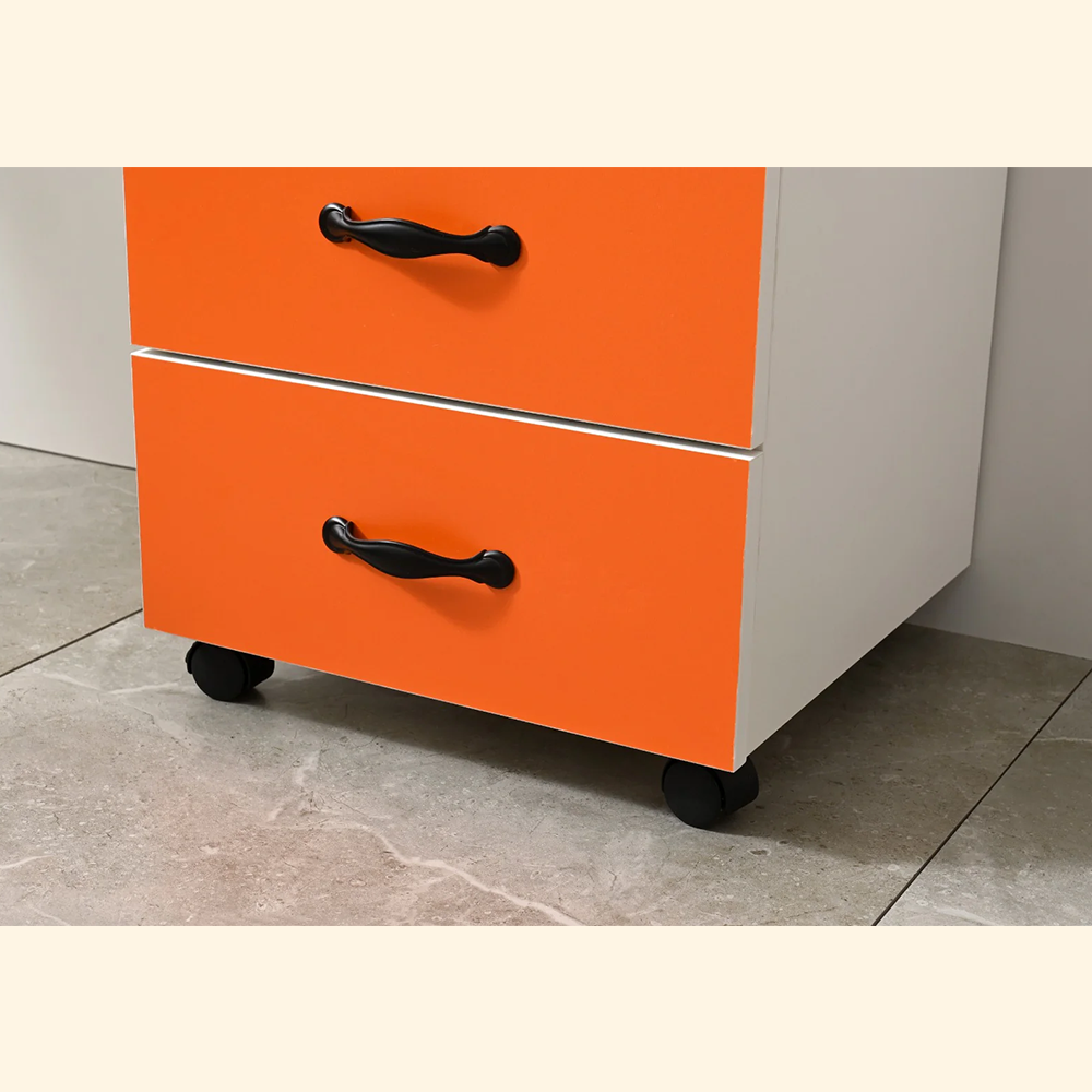 Gabinete auxiliar CT-18 con ruedas sin cerradura