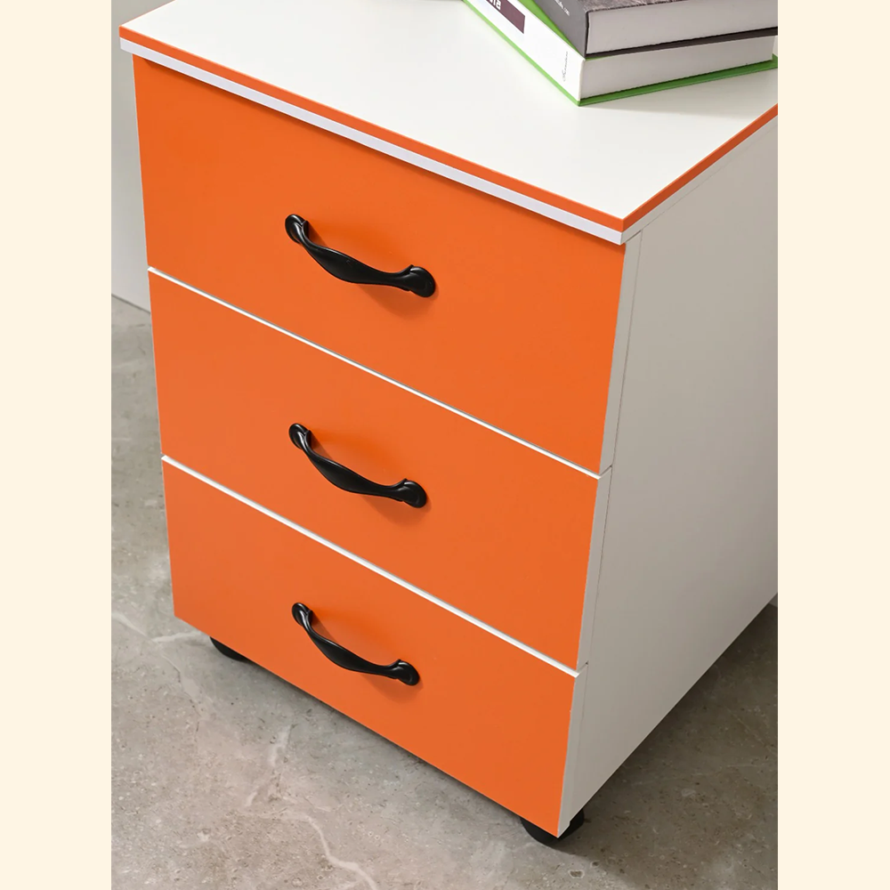 Gabinete auxiliar CT-18 con ruedas sin cerradura