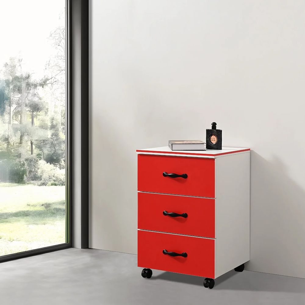 Gabinete auxiliar CT-19 con ruedas sin cerradura