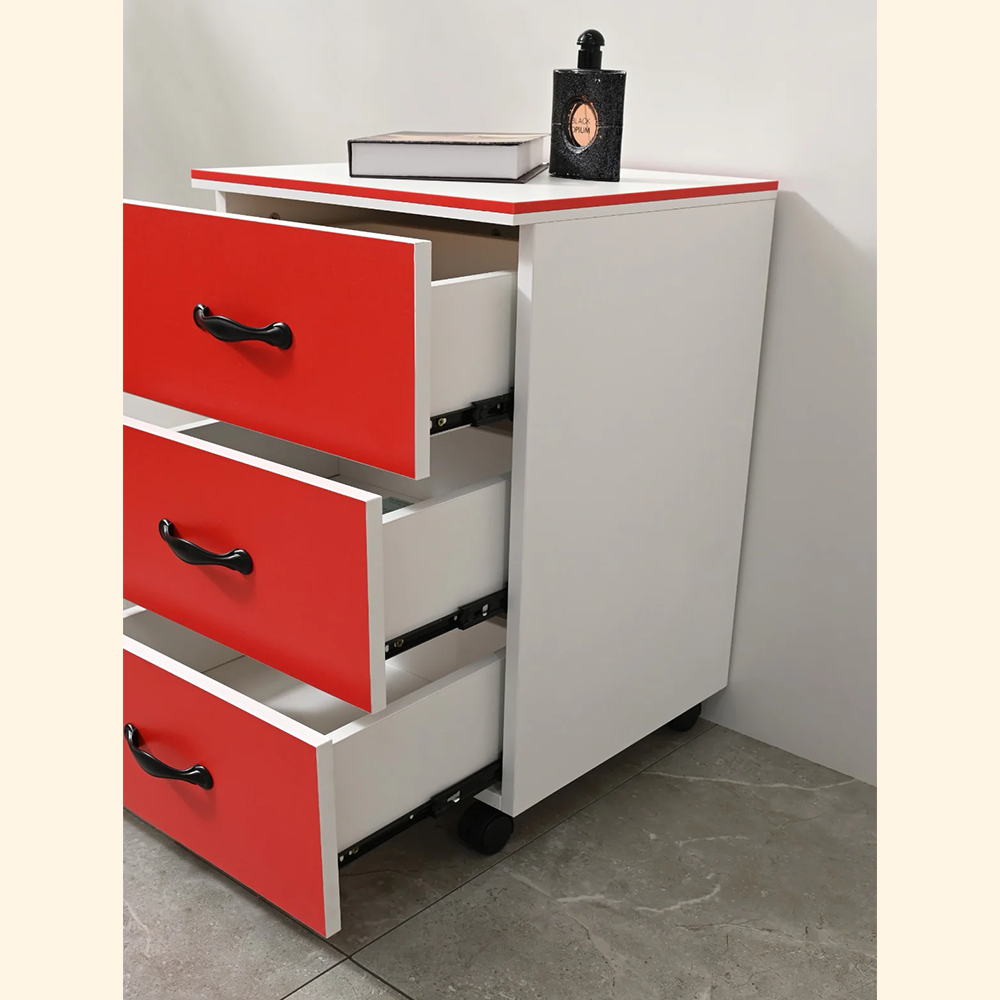 Gabinete auxiliar CT-19 con ruedas sin cerradura