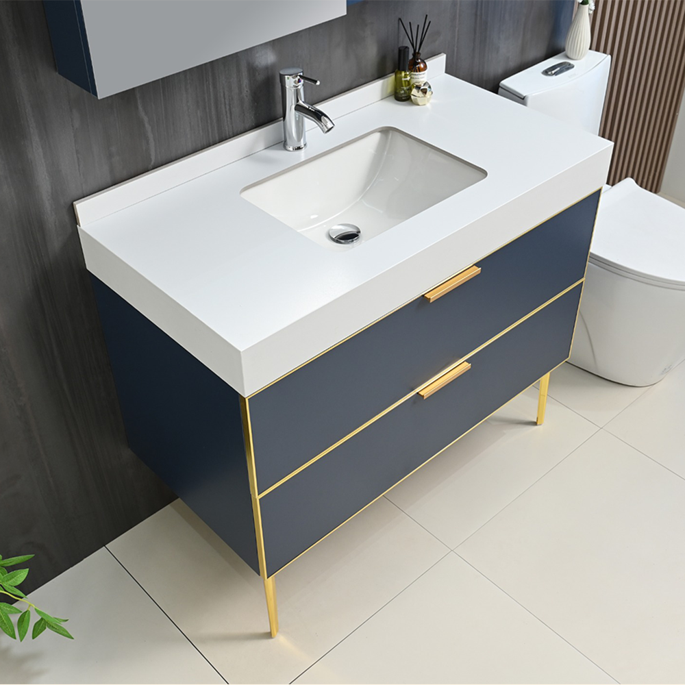 Gabinete CT-09 empotrable con lavabo y mueble espejo