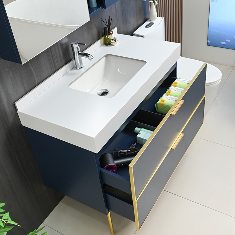 Gabinete CT-09 empotrable con lavabo y mueble espejo