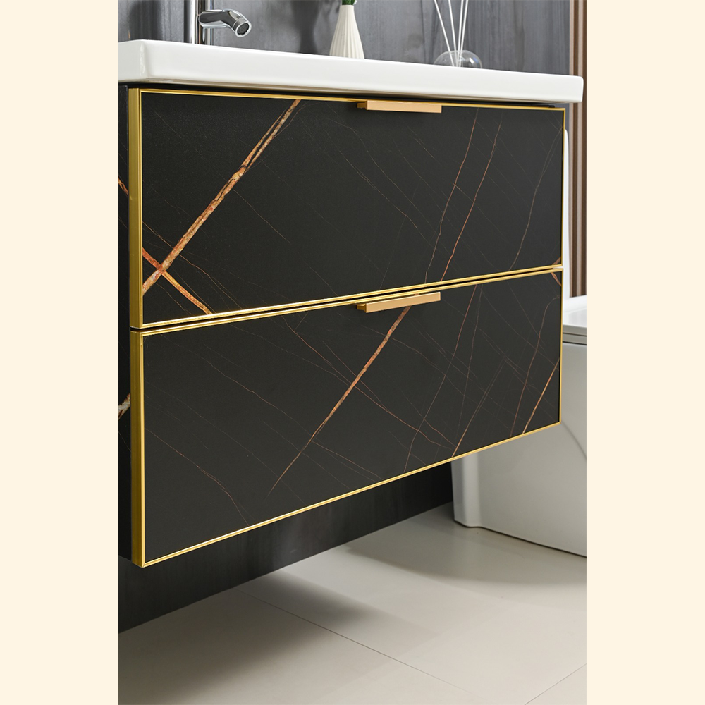 Gabinete CT-10 empotrable con lavabo y espejo metálico