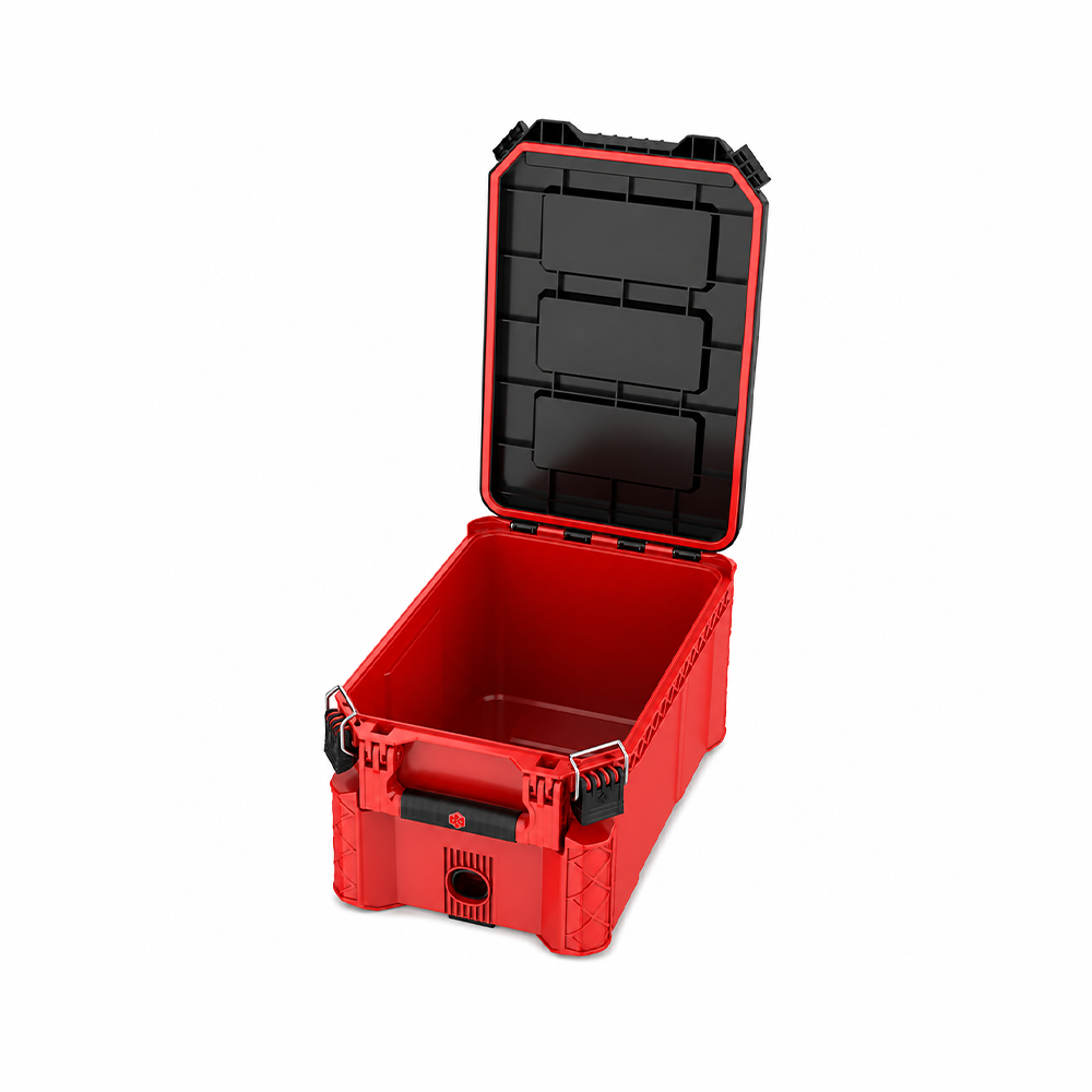 Caja de plástico combinada c/ruedas de 60 x 50 x 98 cm