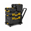 Caja de plástico combinada c/ruedas de 54 x 38 x 86 cm