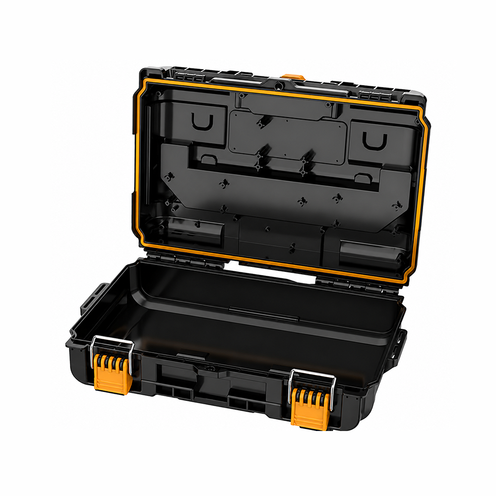 Caja de plástico combinada c/ruedas de 54 x 38 x 86 cm