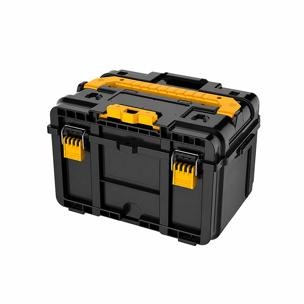 Caja de plástico combinada c/ruedas de 54 x 38 x 86 cm
