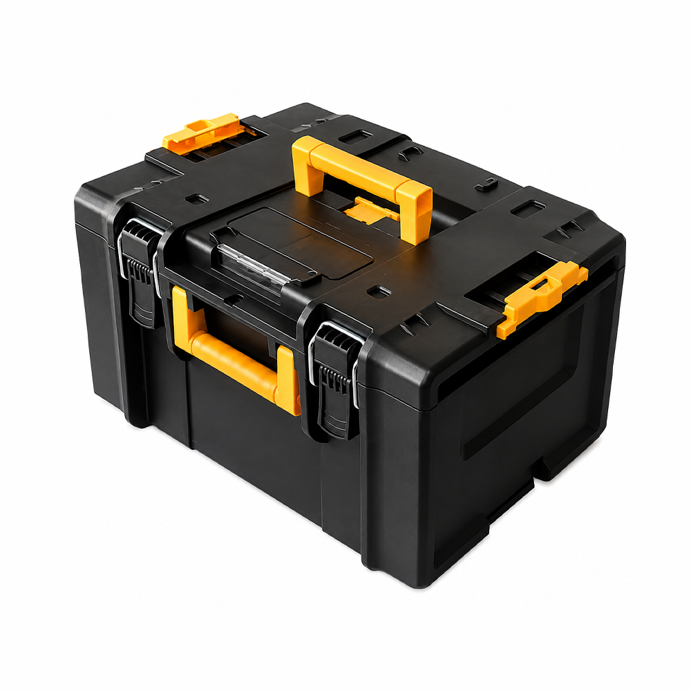 Caja de plástico combinada c/ruedas de 54 x 38 x 86 cm