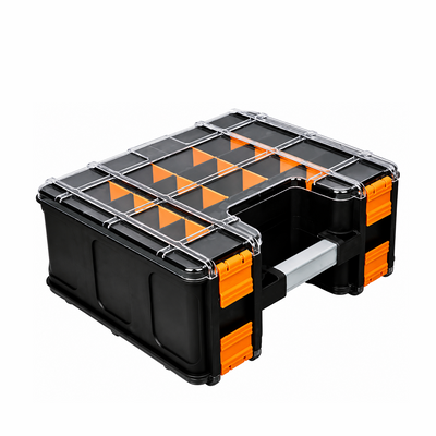 Caja de plástico de 38.5 x 32.5 x 16 cm