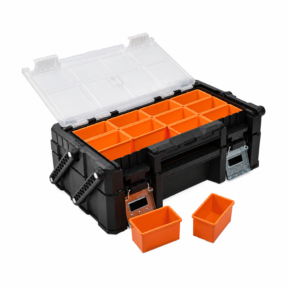 Caja de plástico de 46 x 24 x 14.5 cm