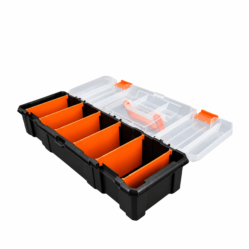 Caja de plástico de 46 x 16.5 x 9.1 cm
