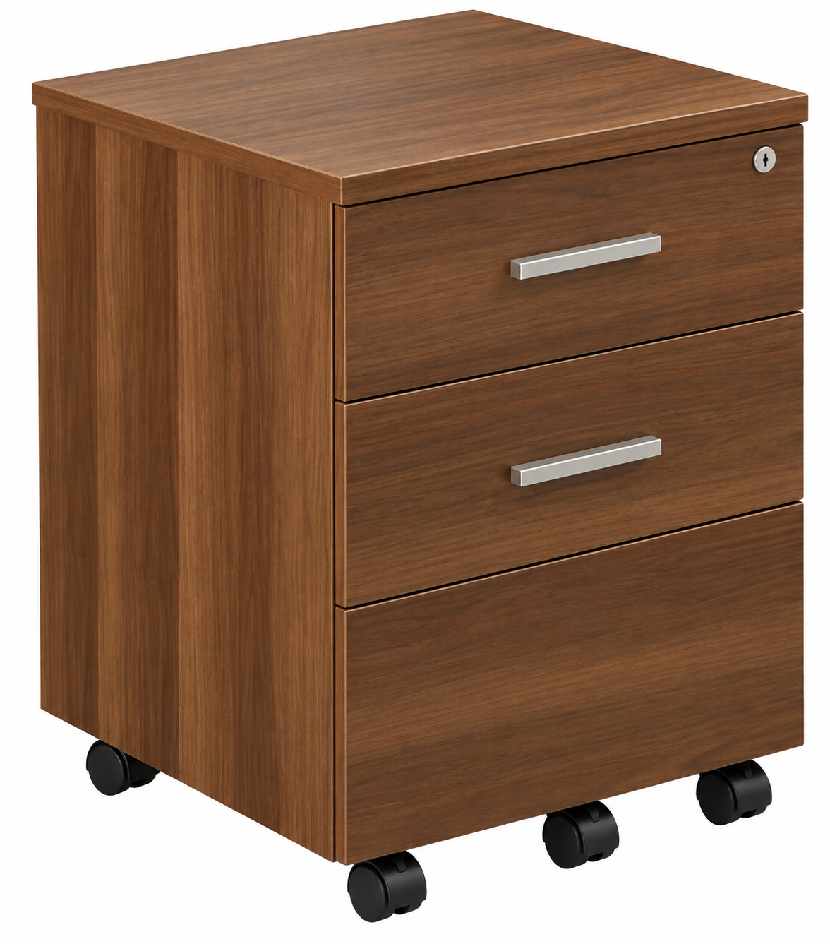 Gabinete color nogal oscuro