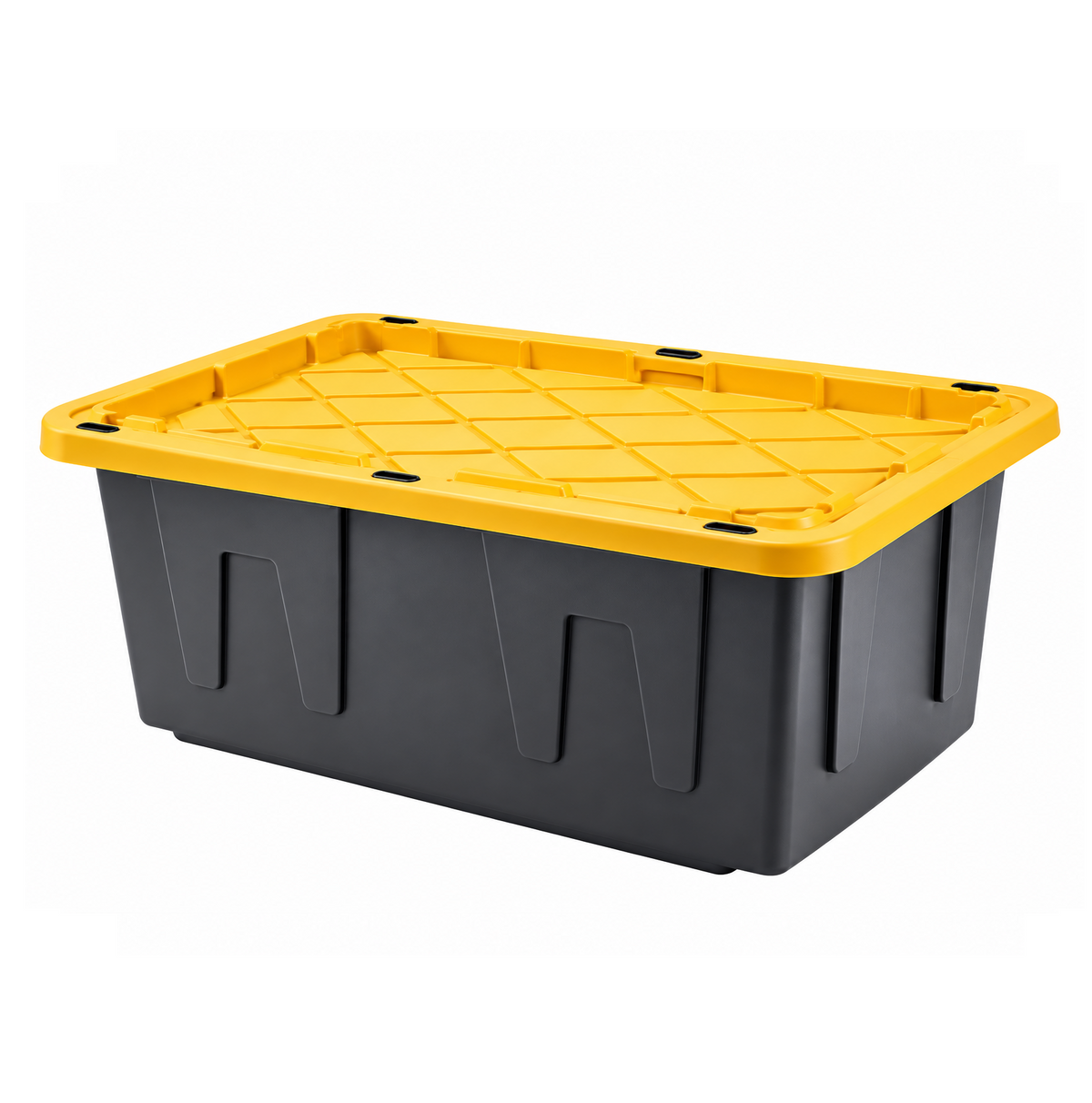 Caja de plástico con tapa de 23 galones