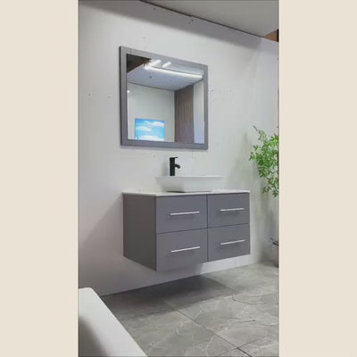 Gabinete CT-12 con espejo y lavabo