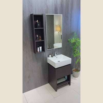 Gabinete MBY-1602 empotrable con lavabo y espejo
